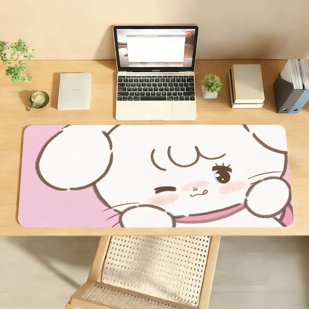 Tappetino per mouse Cartoon M-MIKKO antiscivolo con bordo bloccabile, tappetino da scrivania per PC, accessori per laptop, tastiera in gomma per ufficio, grande per gaming