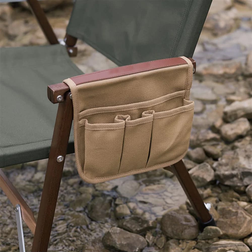 Camping Outdoor Portable Chair Armrest Storage Bags Beach Chair Side Hanging Bags for Fishing Camping Organizer Pouch