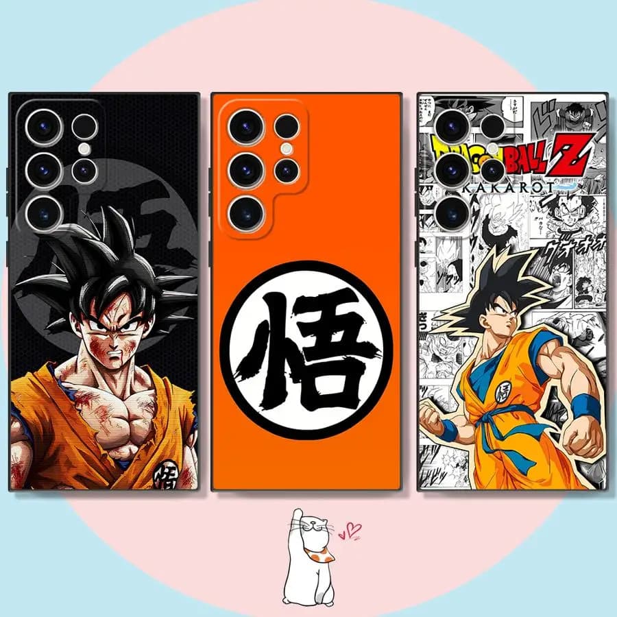 Cover per Telefono Dragon Ball per Samsung Galaxy S26 S20 S10 S9 S21 FE S25 Ultra S23 Note 20 Ultra 8 9 10 S24 Plus