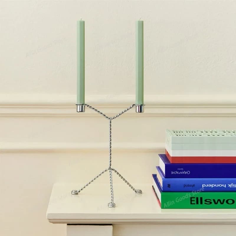 Metal Candle Holder Modern Nordic Candles Holders Luxury Elegant Candlestick Aesthetic Decorative Candlesticks Table Decorations