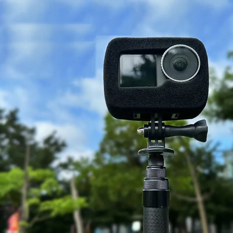 Copertura Windslayer per DJI Osmo Action 3 4 Camera Registrazione video Silenziatore Custodia antivento Schiuma spugna per riduzione del rumore del vento