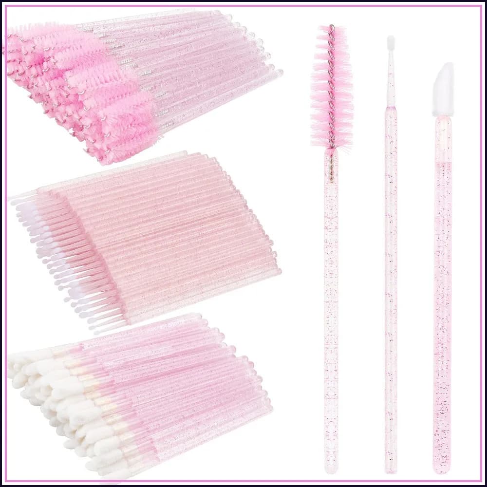 200 Pieces for Extension Eyelashes, Disposable Brushes for Eyelashes, Micro Applicators, Mascara Sticks, Labbra Applications