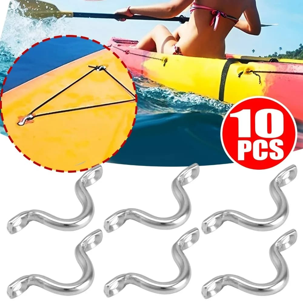 Footman in acciaio inossidabile Loop Tie Down Ancoraggio Marine Humped Pad Eye Strap Holder per Jeep Kayak Barca Bimini Top Hardware M4-M10