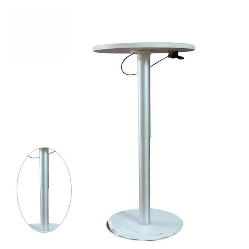 Gambe Idrauliche Premium per Mobili, in Metallo Nero e Alluminio, Moderne e Regolabili Manualmente