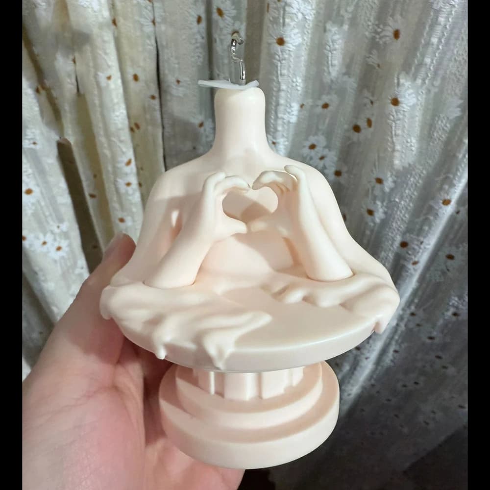 Nuovo Supporto per Bambola BJD 1/6 in Resina a Forma di Cuore, Accessori per Bambole Fai-da-Te, Giocattoli per Regali
