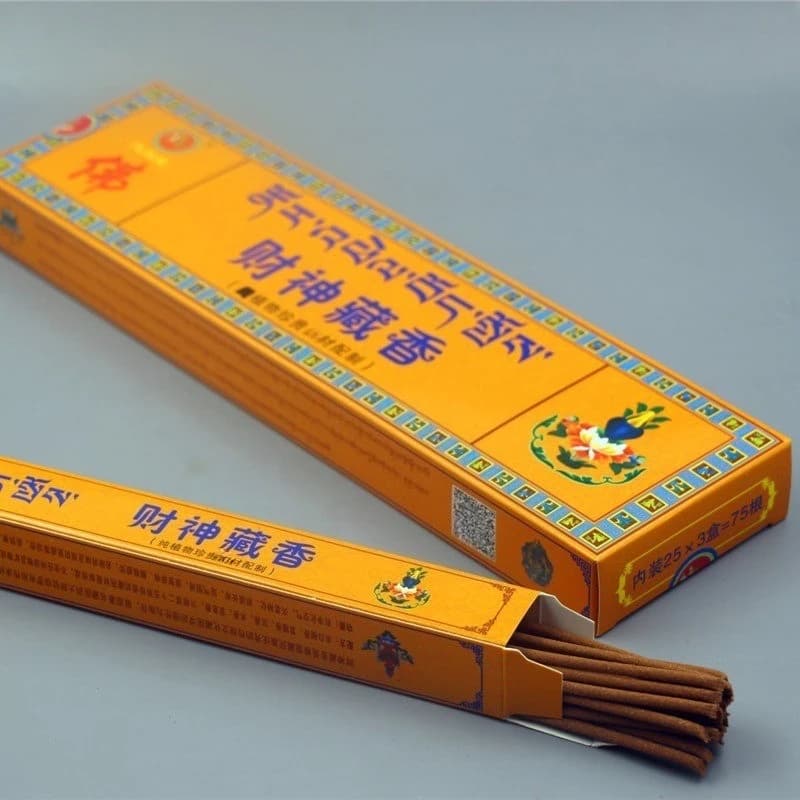 Scatola grande Bastoncini di incenso tibetano Pianta naturale fatta a mano profumata Culto domestico Budda Lenitivo Purificazione Aromaterapia