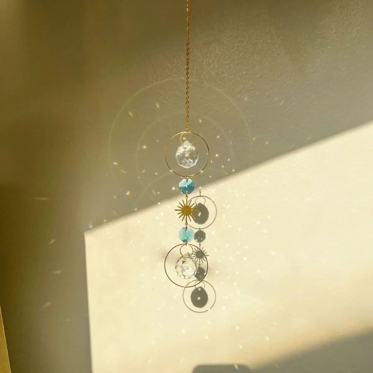 Pendant Crystal Sun Sun Catcher Wind Chimes Dream Bedroom Room Pendant Rainbow Window Decoration
