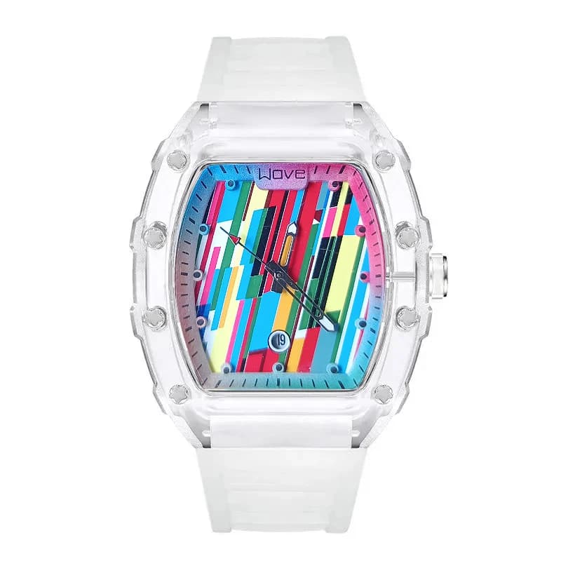 UTHAI Orologio da uomo Sport e tempo libero Luce notturna Impermeabile Orologio al quarzo cavo completamente automatico orologi per uomo Orologio da regalo