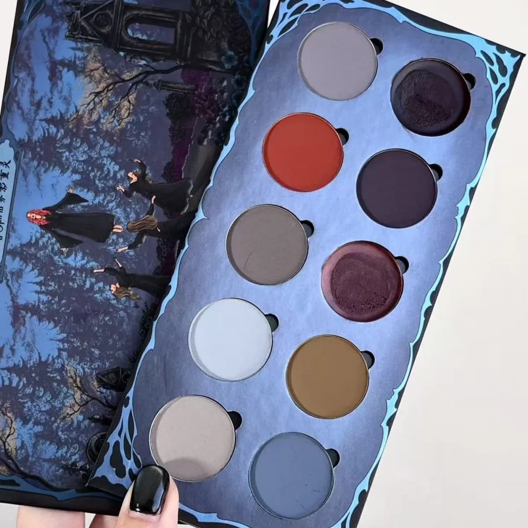 Shellwe Makeup Misty Spirit All Matte Eyeshadow Palette Fog Shadow Ghost Ten Color Full Matte Eye Shadow Disk