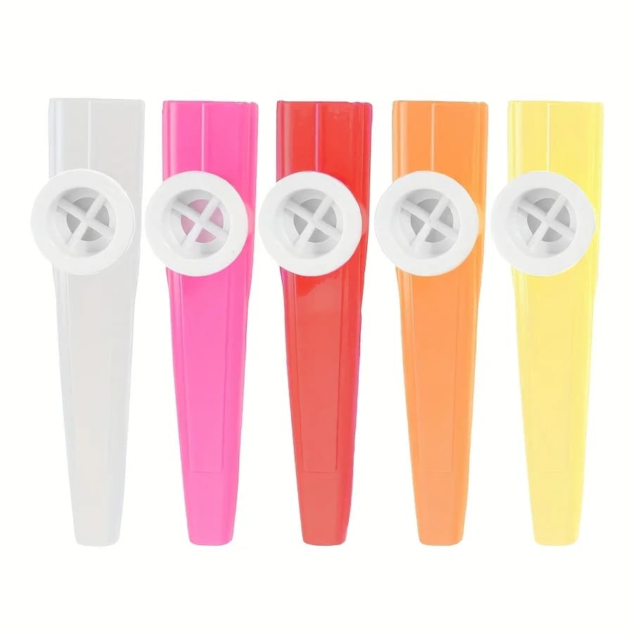 2 pezzi di plastica Kazoos strumenti musicali regalo un buon compagno per ukulele violino chitarra tastiera di pianoforte regali ZSY