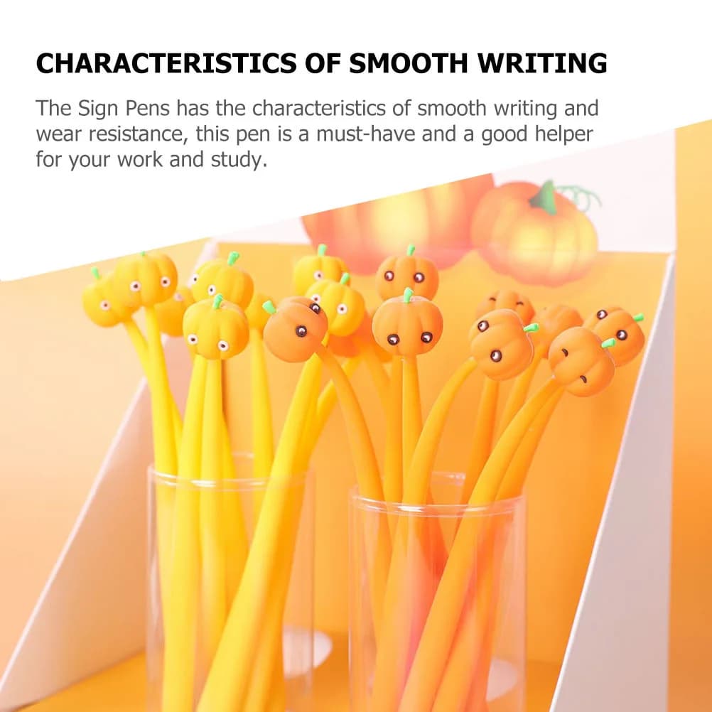 10 pezzi di penna gel zucca pittura creativa scrittura segni penne portatile multiuso studente ufficio scuola cancelleria