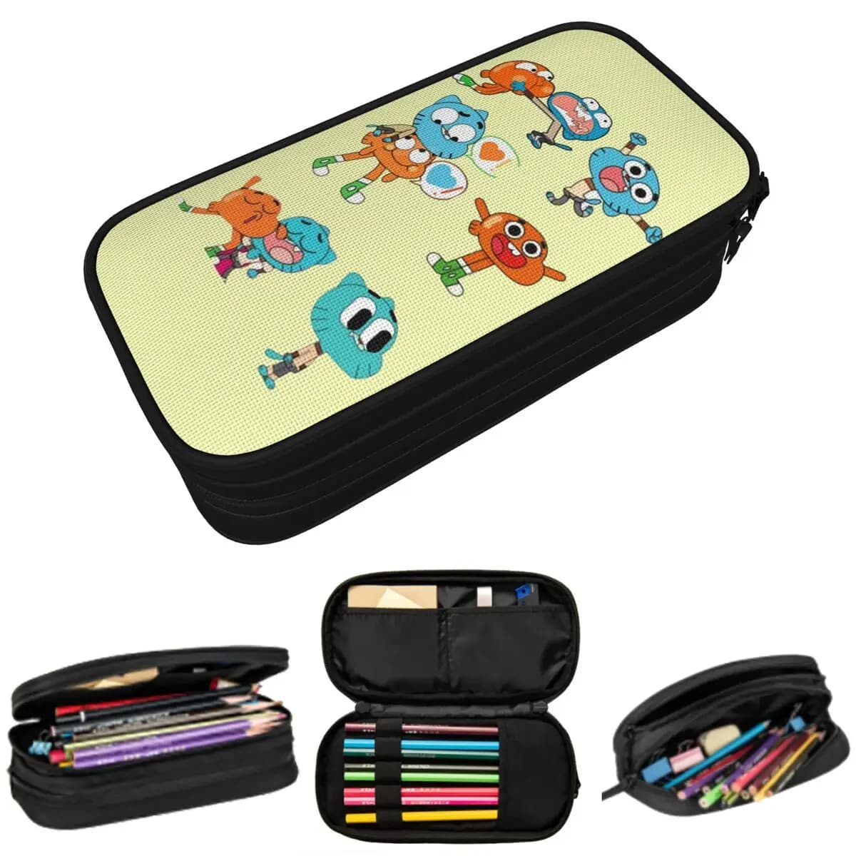 Astuccio portapenne Gumball e Darwin The Amazing World Of Gumball, ideale per regali, porta penne, articoli di cancelleria