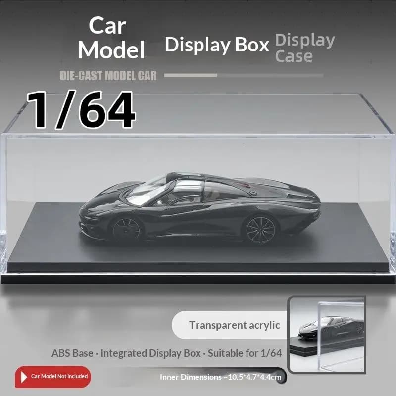 1/5Pcs Acrylic Dust-Proof Showcase & Storage Organizer Box For MiniGT 1/64 Diecast Model Car Display Case With Cover+