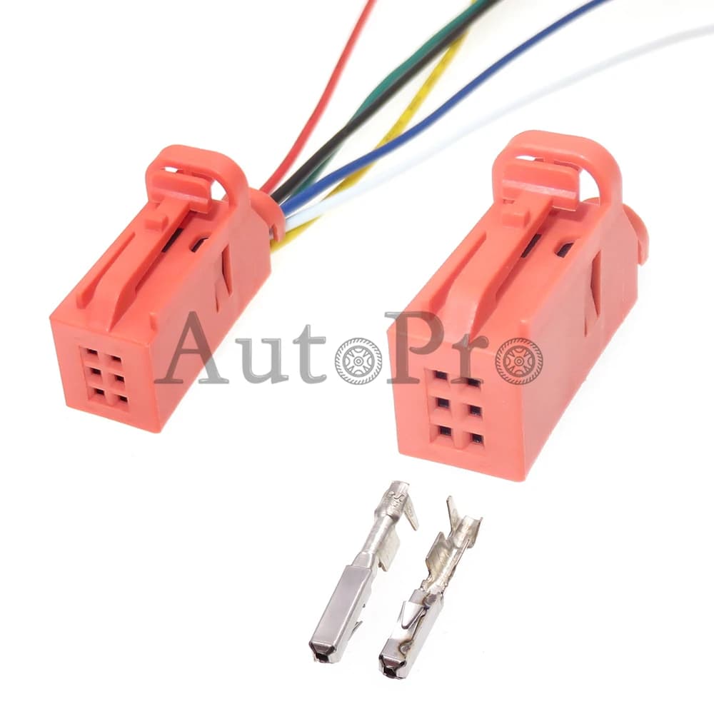 1 Set 6 fori 4D0971636B 4 d0 971 636 B 1534121-3 allarme pressione pneumatici per Auto presa elettrica connettore cablaggio automatico