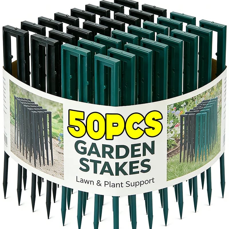 Picchetti da Giardino a U con Punta Appuntita, Perni in Plastica per Giardino, Ganci per Paesaggistica, per Barriere Anti-Erbacce da Giardino e Prato, Vendita all'Ingrosso