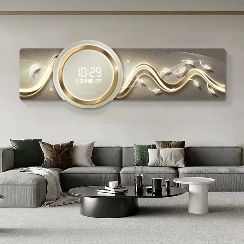 Orologio da Parete Moderno e Creativo di Grandi Dimensioni, Design alla Moda per Ristoranti, Orologi da Parete di Lusso per Soggiorno, Decorazioni per la Stanza