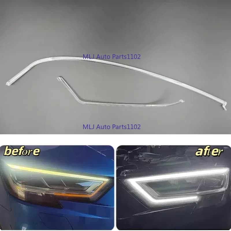 LED Matrix Faro DRL Luce di marcia diurna Piastra guida Striscia tubo per Audi A3 S3 2017 2018 2019 2020