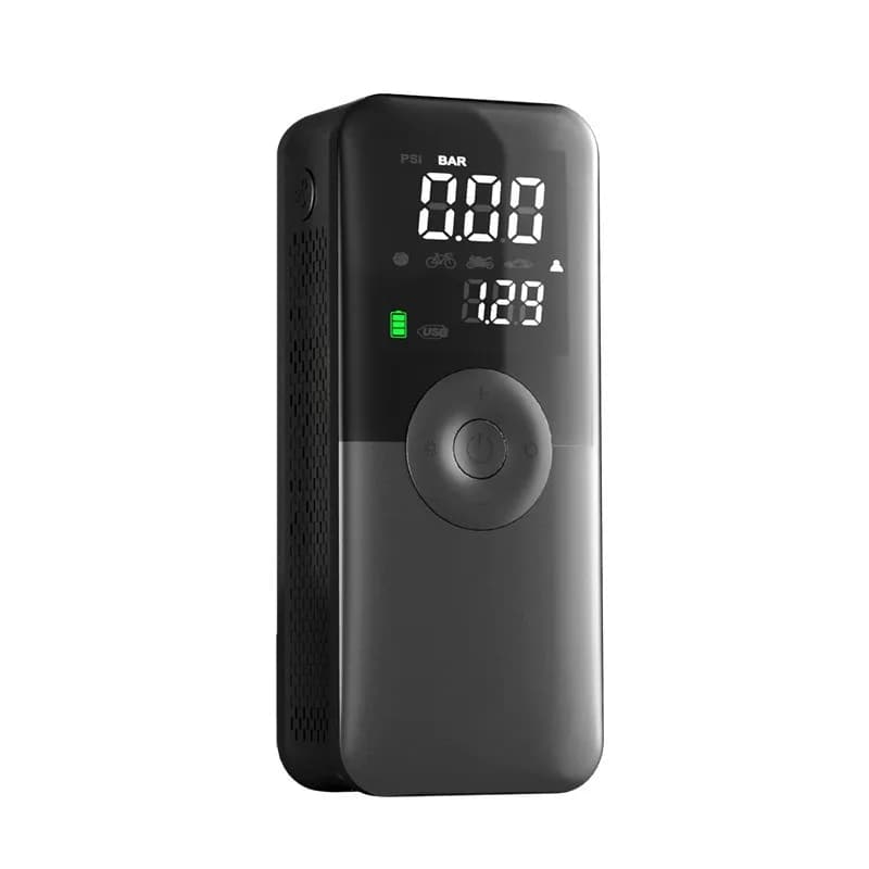 Compressore d'Aria Portatile Ricaricabile per Moto e Biciclette, Gonfiatore Pneumatici Digitale Senza Fili per Auto