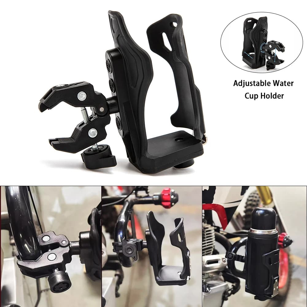 Portabottiglie regolabile per moto Calice d'acqua antifurto Supporto per tazza da ciclismo Supporto mobile Portabicchieri antifurto per mountain bike