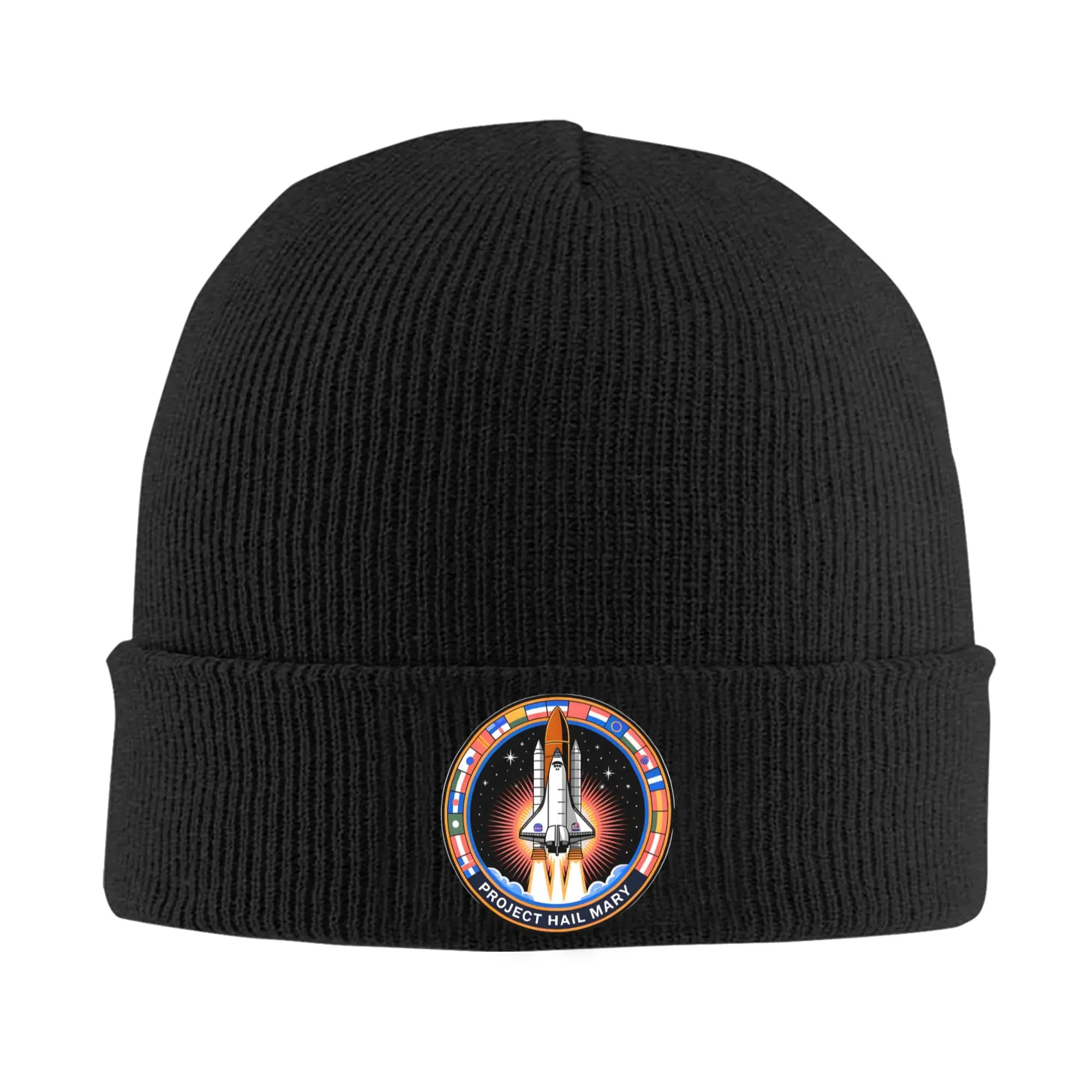 Cappello lavorato a maglia con logo del film Project Hail Mary, cappelli divertenti, berretti Kpop per donna e uomo, cappelli caldi con grafica primaverile