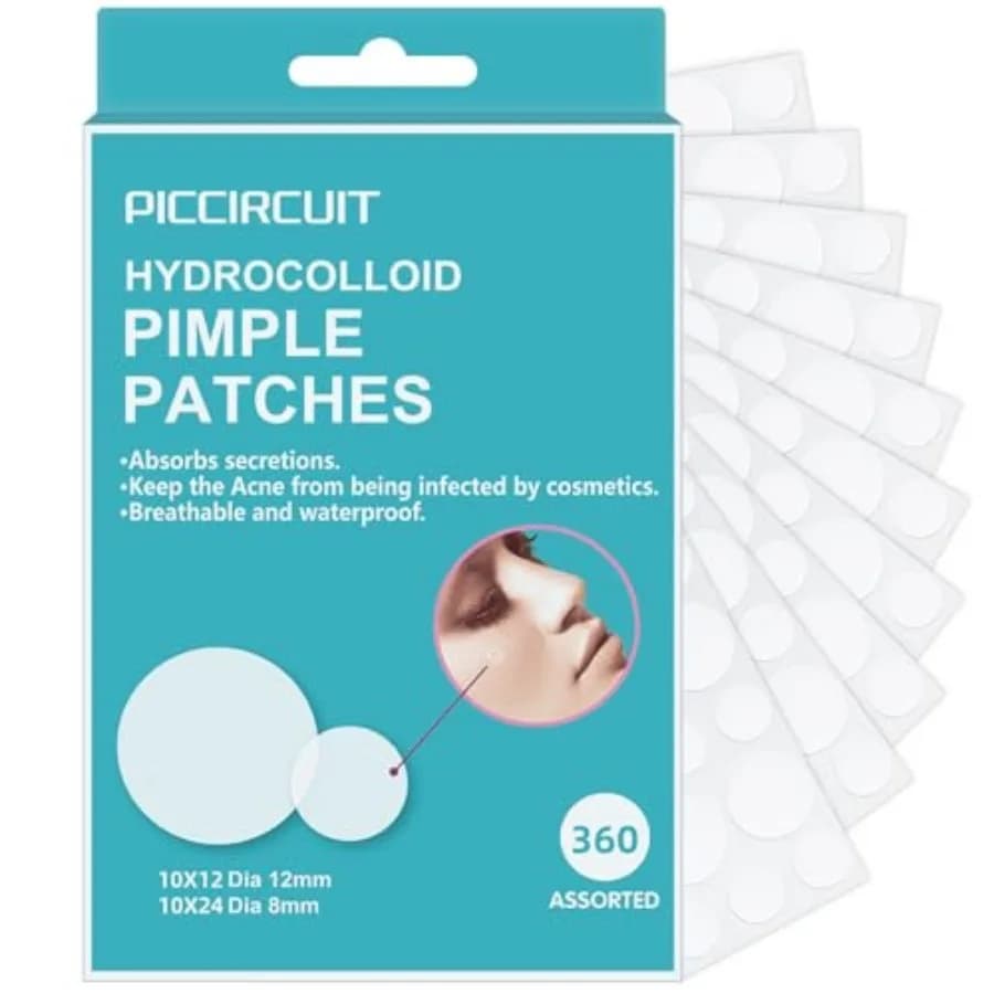 Pimple Patches for Face, Hydrocolloid Acne Patches, Invisible Zit Patches for Face, Acne Spot Treatment Patch Cystic Blemish Pa