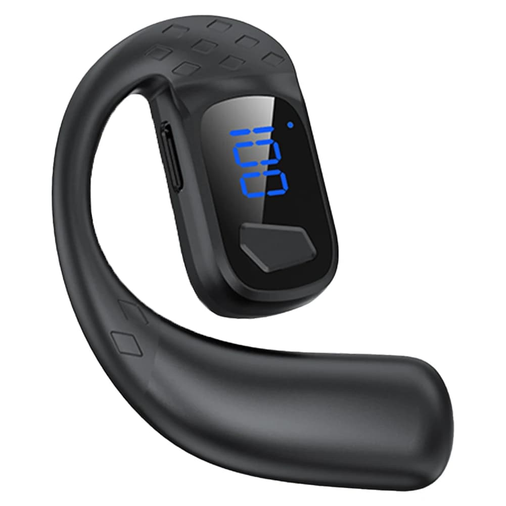 Cuffie wireless compatibili con Bluetooth, auricolari sportivi con gancio per l'orecchio, cancellazione del rumore, auricolari stereo HiFi per iPhone/Huawei