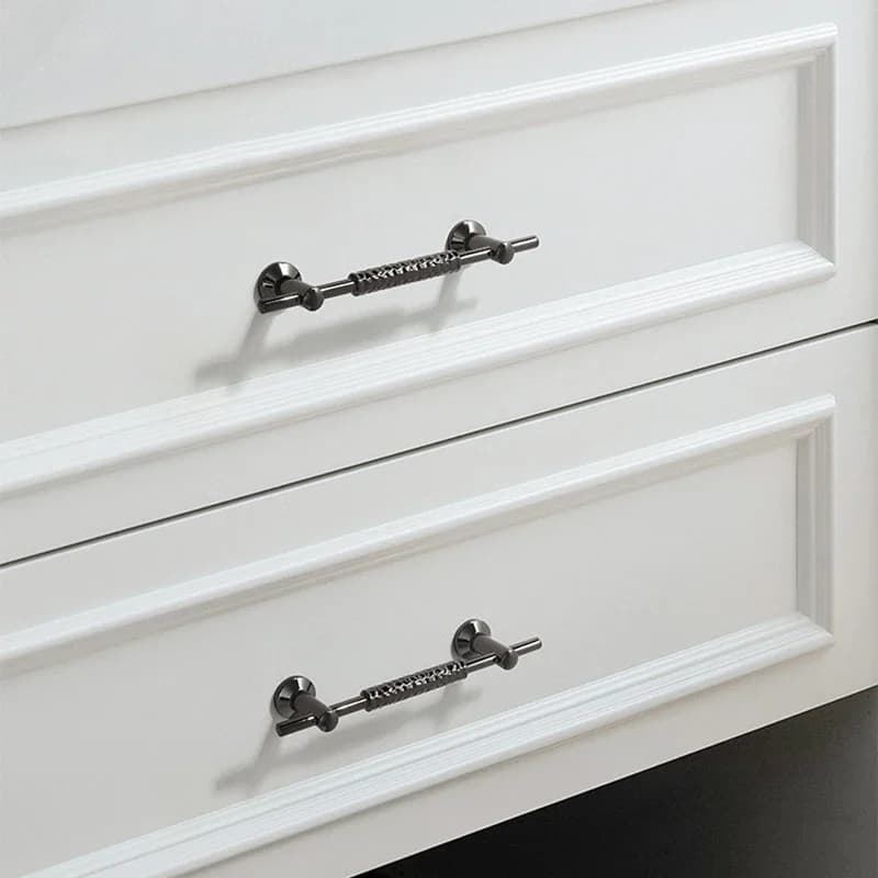 YM Gold Simplicity Hardware Maniglie per mobili da cucina Maniglie per cassetti per porte grigie per hardware di semplicità dell'armadio
