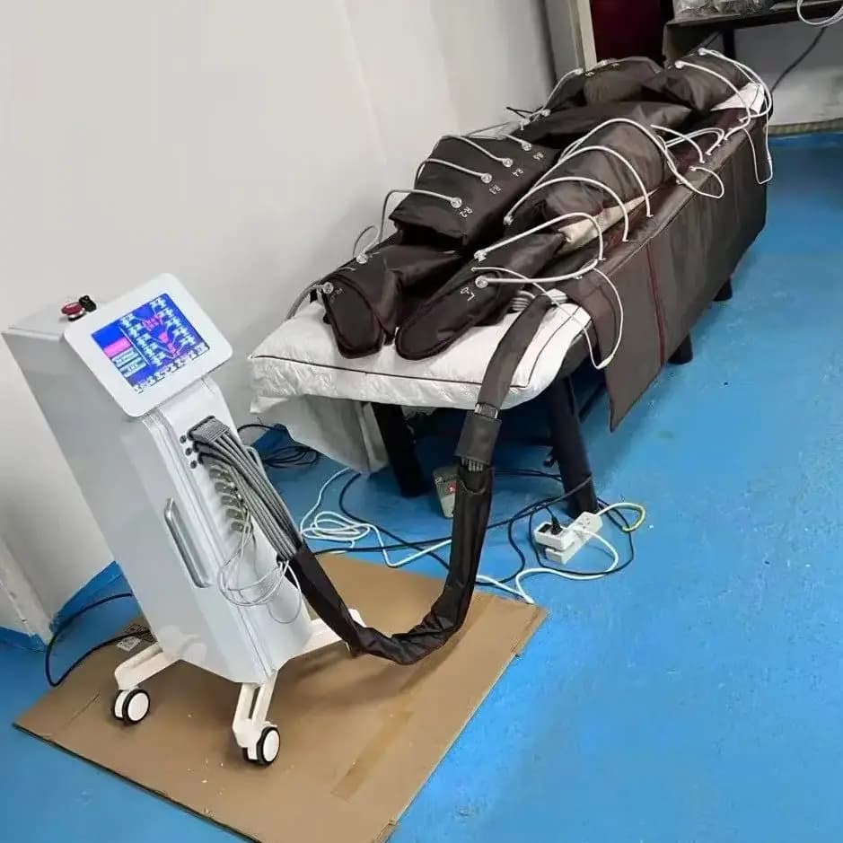 Infr Lymphatic Drainage Massage 3 In 1 Pressotherapy Presoterapia Machine With EMS Heating Body Massage Sauna Blanket