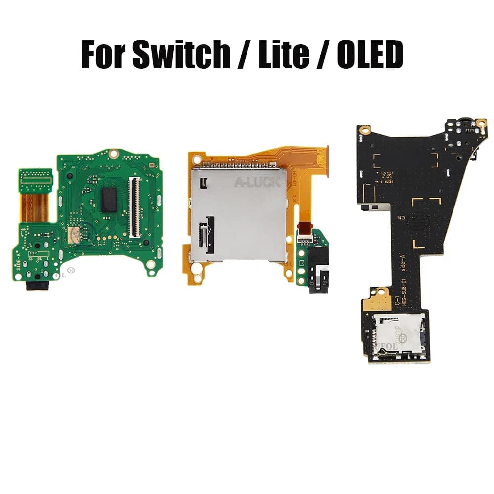 Per Nintend Switch Cartuccia di gioco audio OLED Lettore di schede Micro SD per Switch Lite Slot per schede di gioco Presa Scheda per cuffie