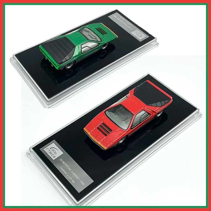 Modellino Auto in Scala 1:64 in Lega Pressofusa ROMEO 33 BERTONE CARABO 1968, Collezione Statica, Decorazione, Regali per le Feste, Giocattoli