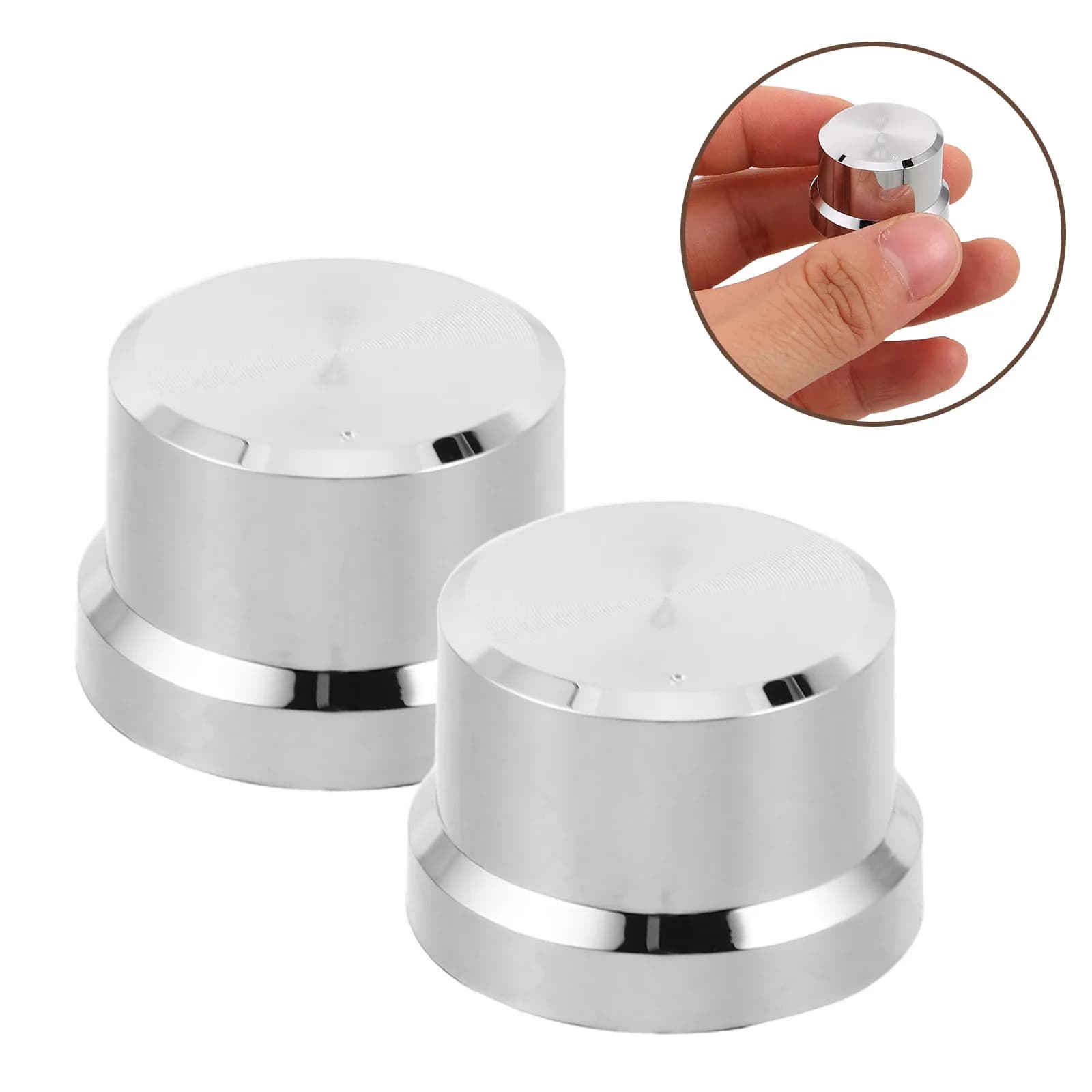 12Pcs Stage Audio Control Knobs Electroplated Brushed Potentiometer Replacement for Mixer Amplifier Speaker Electric Guitar