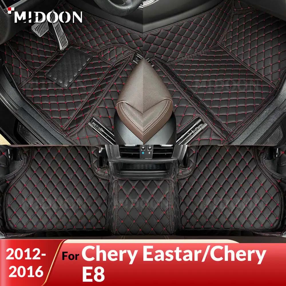 MIDOON Per Chery Eastar/Chery E8 2012-2016 Tappetini per auto personalizzati Auto Tappeto Copertura Accessori interni Protettivi