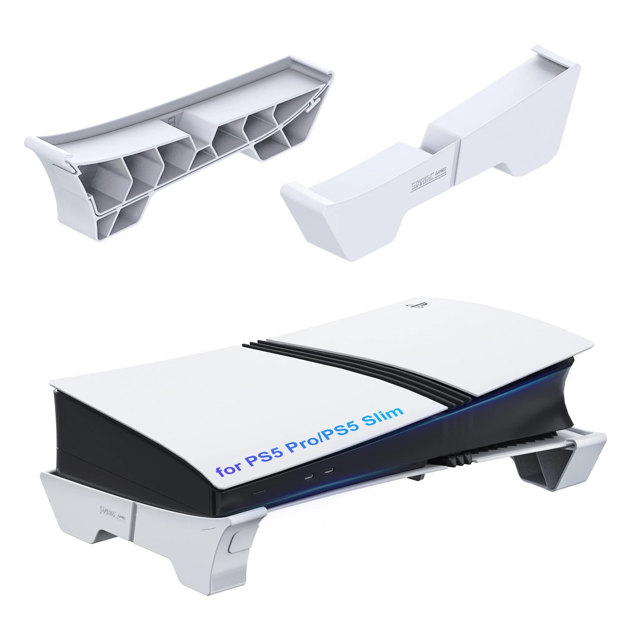 Supporto Orizzontale Compatibile con Console PS5 Pro/PS5 Slim, Accessori Base per PS 5 Slim/Pro Edizione Disco e Digitale