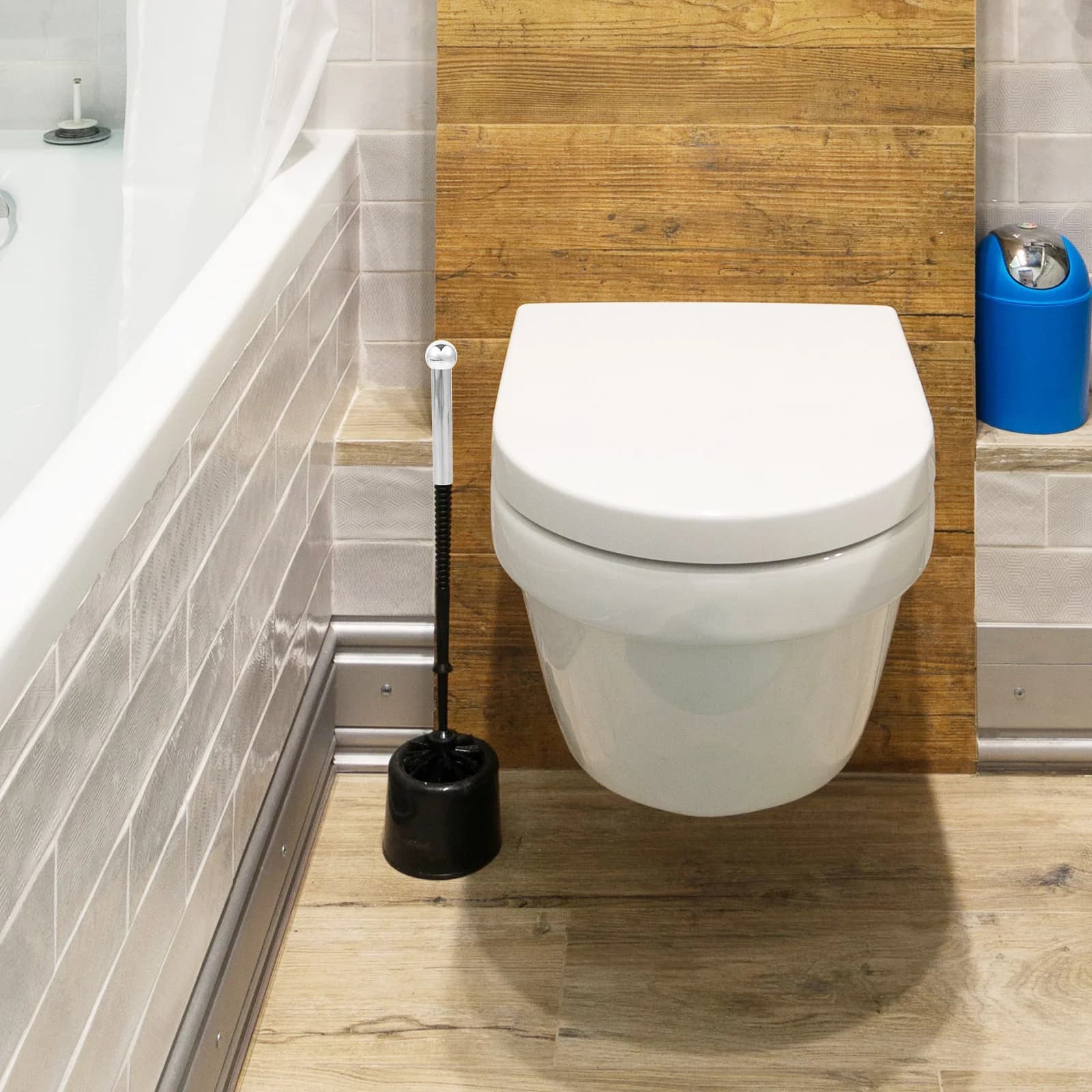 Accessori per asta in acciaio inossidabile di ricambio per maniglia per scopino per WC per kit di riparazione per maniglia per testina della spazzola Prodotti per la pulizia del bagno