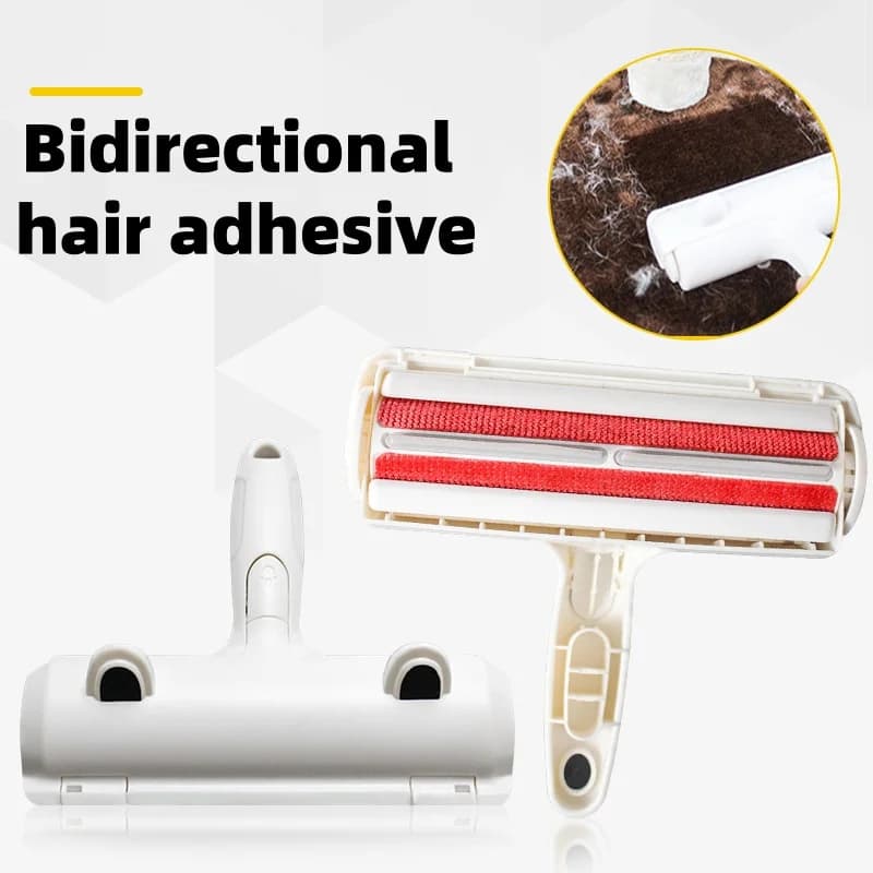 Self Cleaning Pet Hair Remover Roller Reusable Plastic Dog Cat Fur Lint Remover Washable Efficient Hair Removal Tool For Sofa