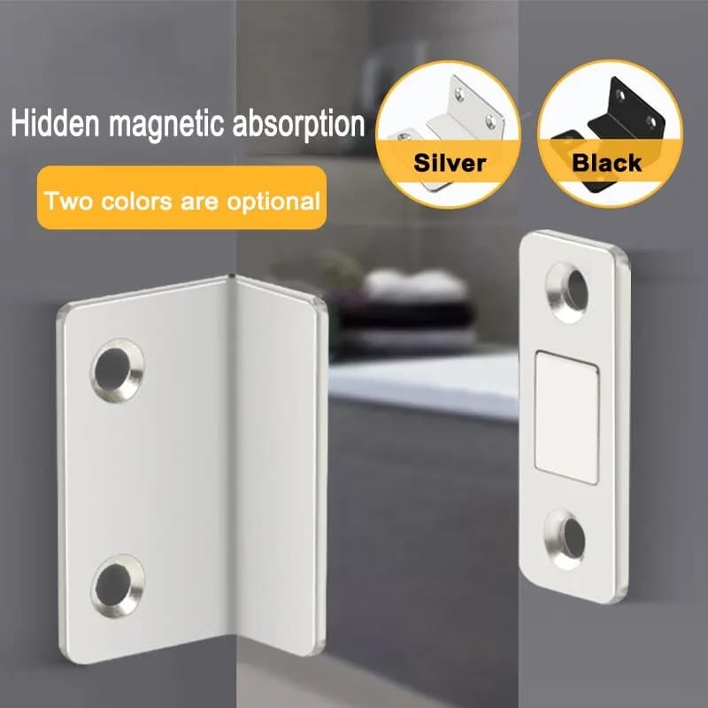 5 pezzi ultra sottili chiudiporta dell'armadio chiusure dell'armadio fermaporta raccordi per mobili accessori da cucina magnetici forti
