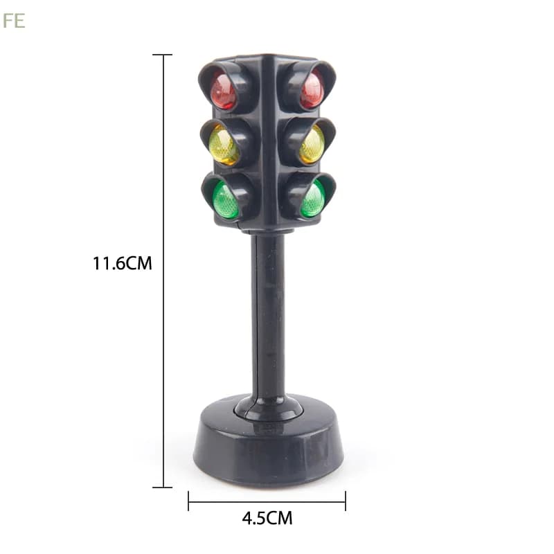 [FE] 2Pc Traffic Lights Toys Parking Lot Scene Models Toy Early Educational Learning
