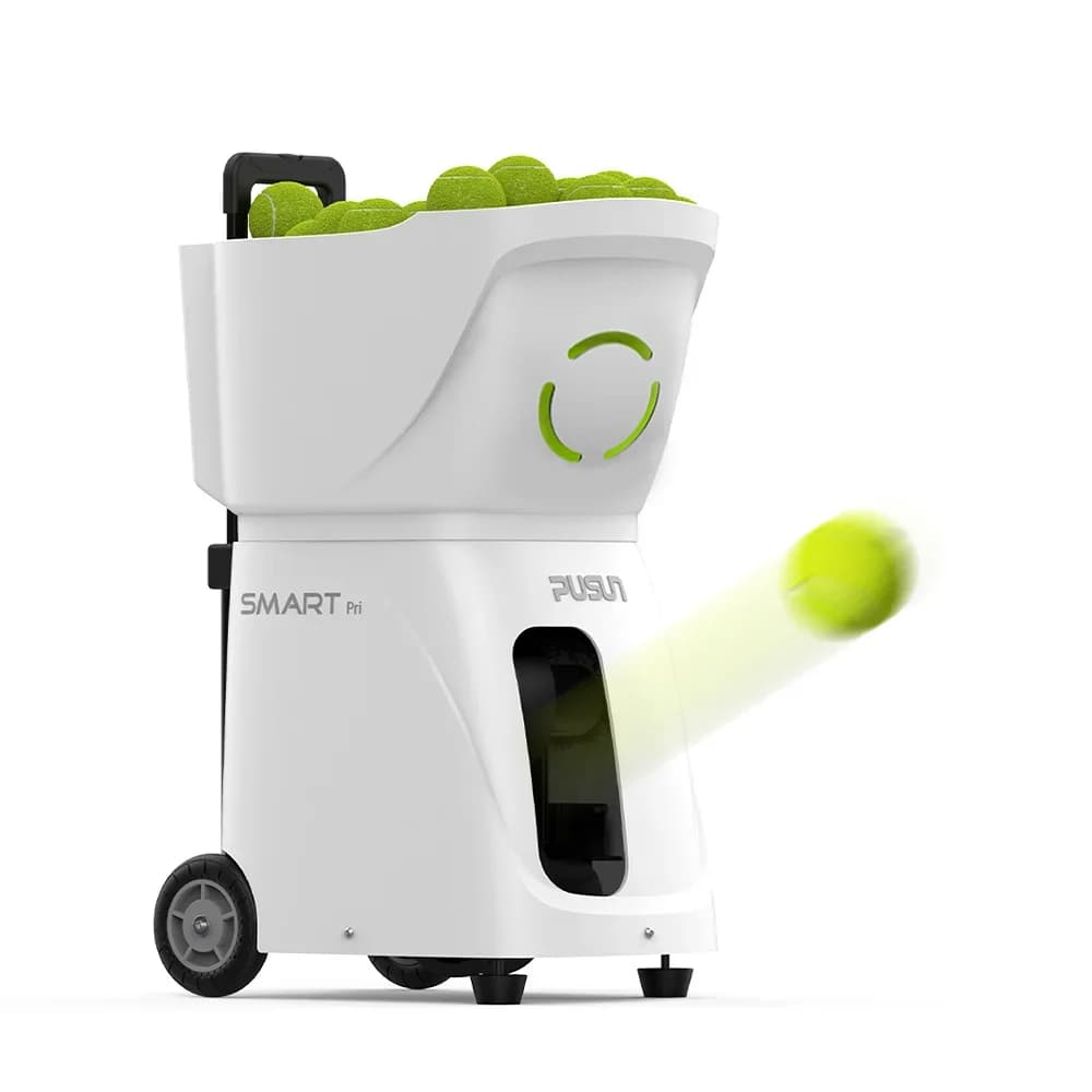 Vendita calda portatile intelligente Pusun palline da tennis macchina da allenamento er macchina app controllo attrezzatura per la pratica del tennis