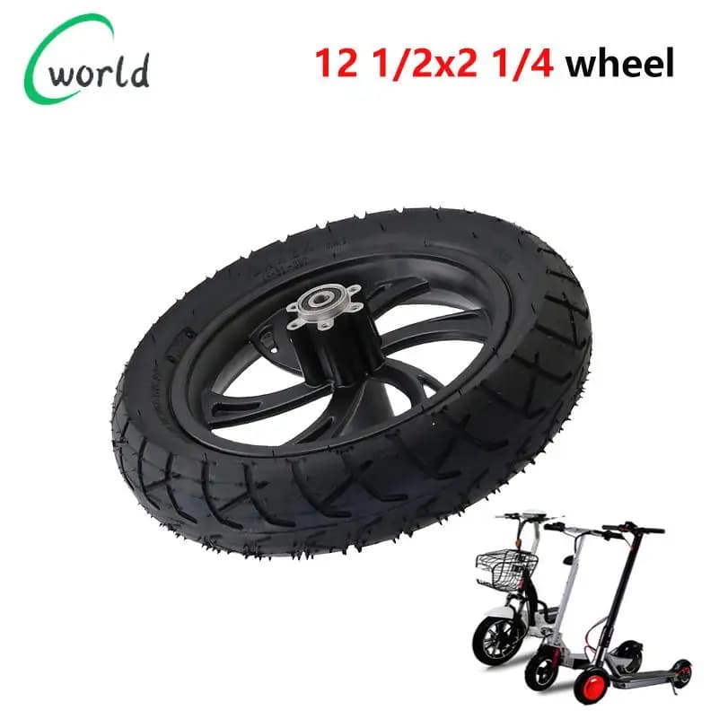 High quality 12 1/2X2 1/4 Wheel Tire & Inner Tube and Rim Set Fit For Electric Scooters E-bike Folding Bicycles Accessories