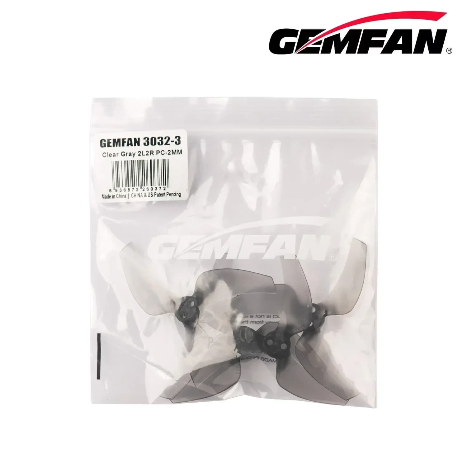 Eliche Tri-Blade GEMFAN 3032-3 da 3 Pollici, Passo 3.2 Pollici, 1.8g, Foro 2mm, 2CW+2CCW, per Droni DJI Avata 2