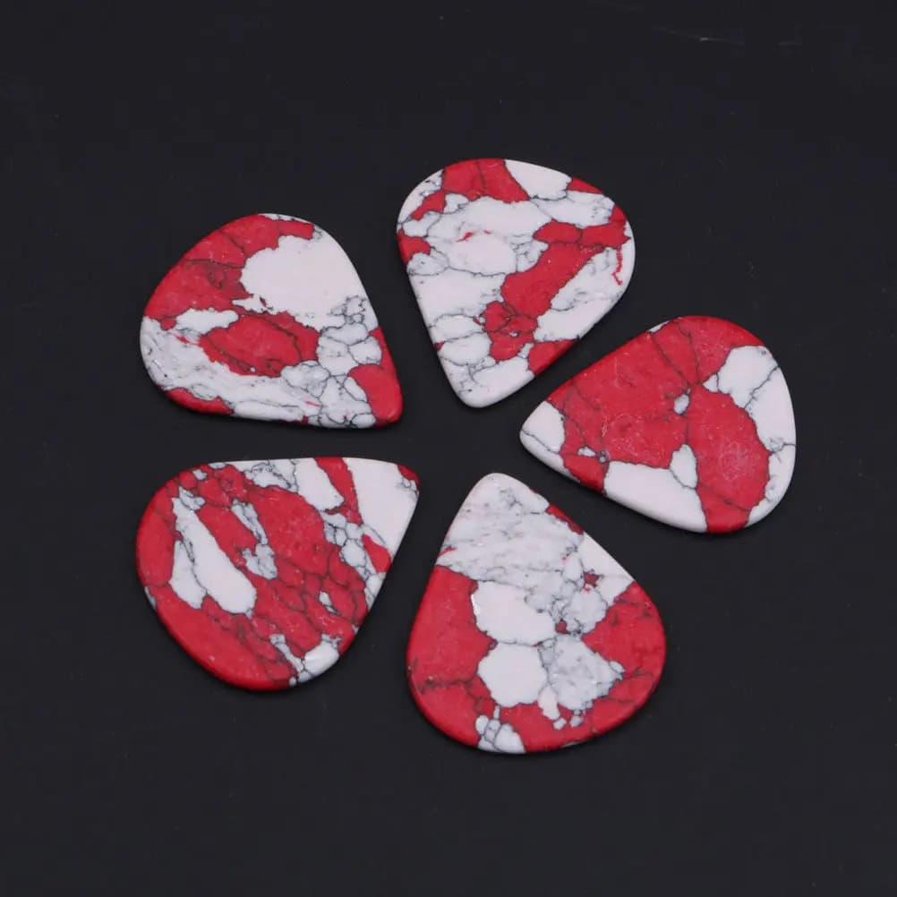 Set di 3 Plettri per Basso, Chitarra Elettrica e Acustica, per Principianti, Design Artistico