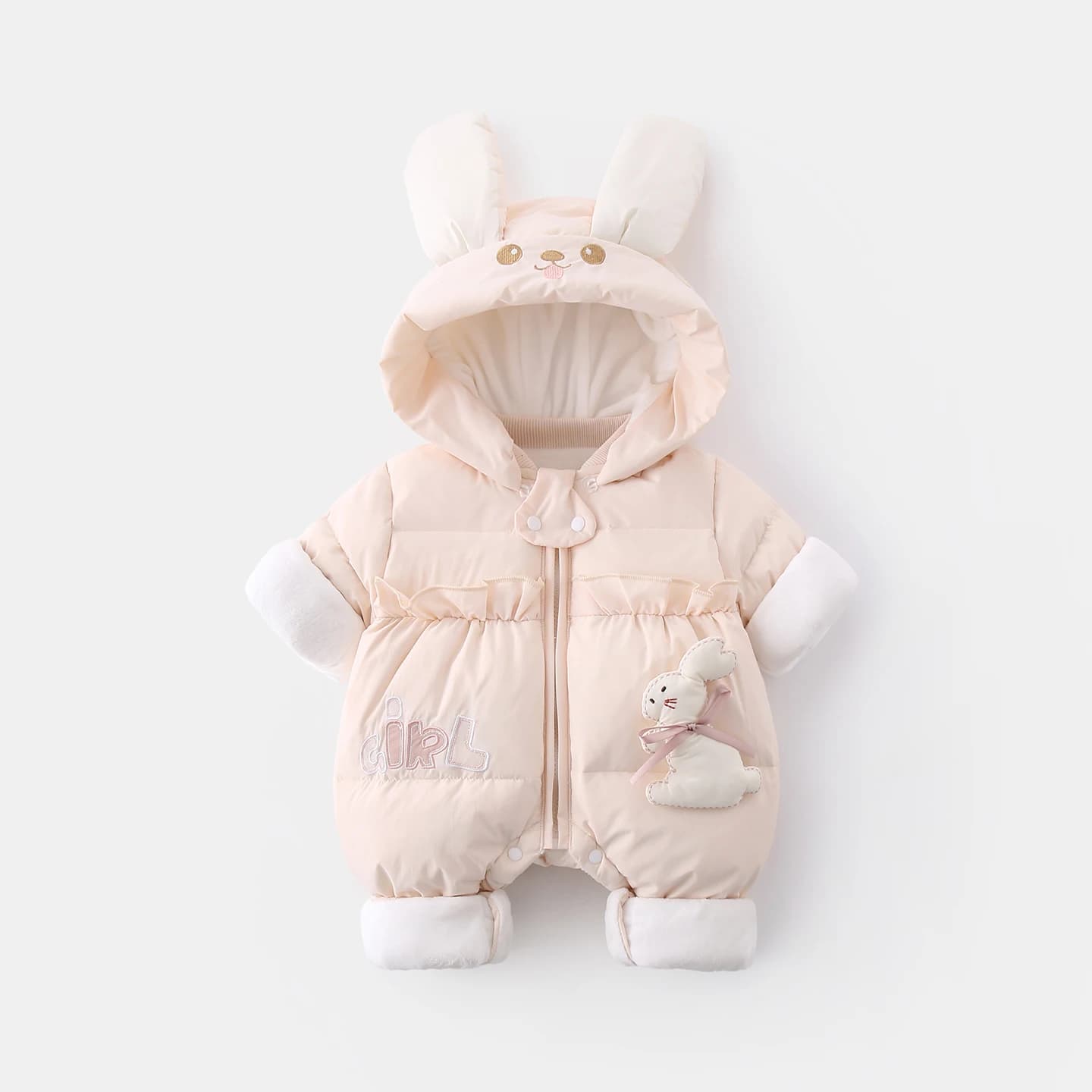 Tuta Imbottita Invernale per Bambina, Completo Caldo e Alla Moda per Bambini