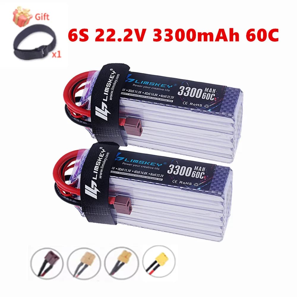 6S 3300mah Lipo Batteria 60C RC Auto Barche Drone Parti Con Deans T XT60 XT90 Spina 22.2V Batteria per Giocattoli Telecomandati