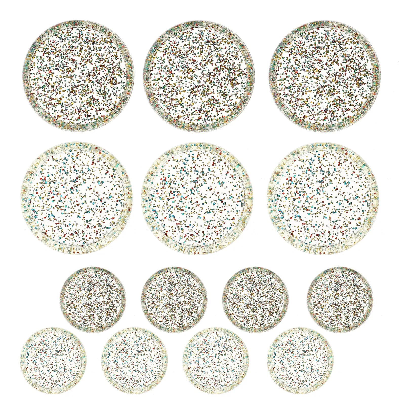 30 Pezzi Dischi per Planner a Fogli Mobili, Fibbie di Rilegatura in Plastica, Dischi Espansibili per Quaderni, Diari, Raccoglitori, Forniture Decorative