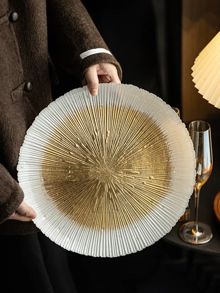 PYH Piatto di lusso leggero con design a cuore, grande, per frutta, frutta secca, caramelle e snack, di alto valore, disponibile in magazzino
