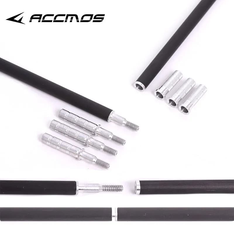 Aluminum Archery Arrow Connector Insert Take-down Arrow Shaft Hunting Accessories ID6.2mm 12PCS 30PCS 36PCS 50PCS 100PCS