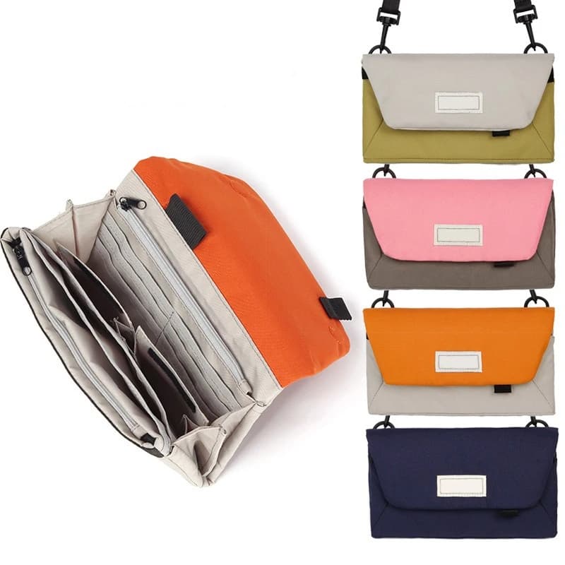 Borsa a tracolla da viaggio Borse da donna Porta passaporto impermeabile Borsa a tracolla con tasche multiple per le vacanze Elegante portafoglio per telefono