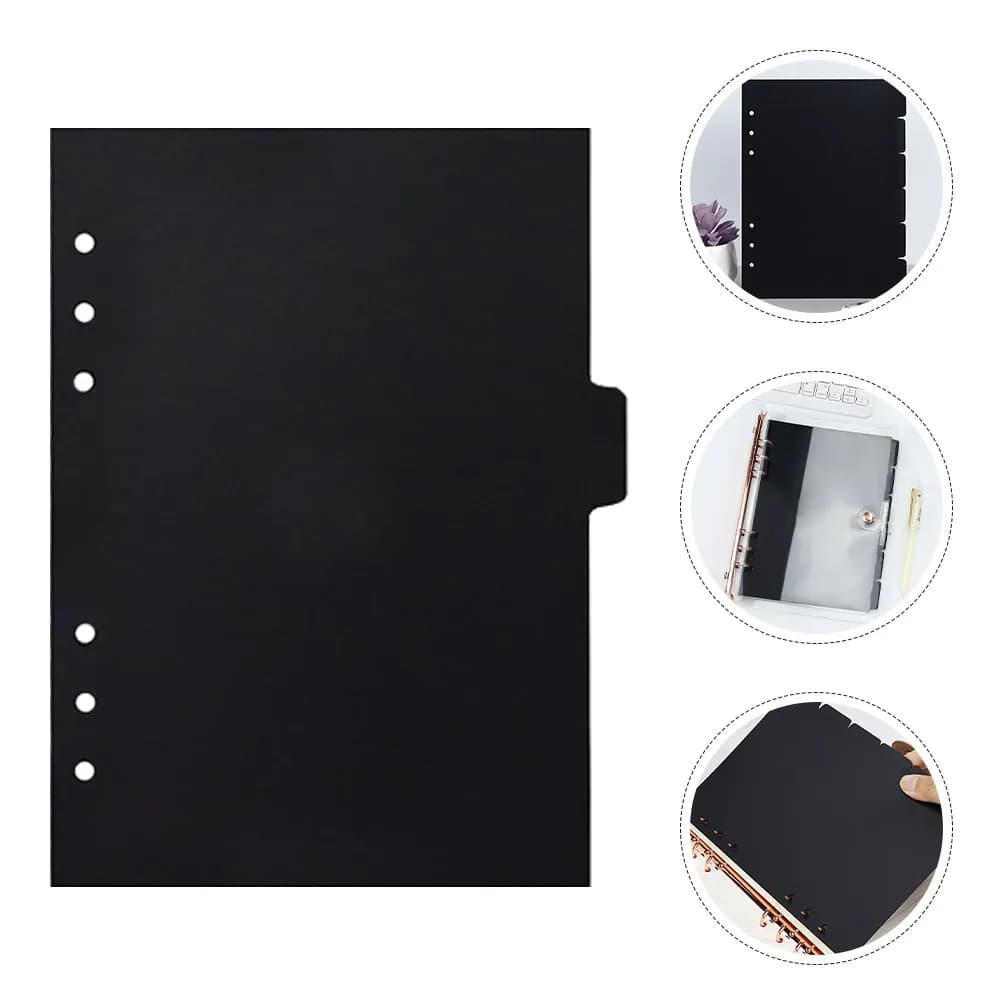 3 Set di Divisori per Raccoglitori A5, Pagine Divisorie per Quaderni, Inserti Ricaricabili per Planner, Pagine di Ricambio per Raccoglitori a 6 Fori, Blocco Note Sostitutivo