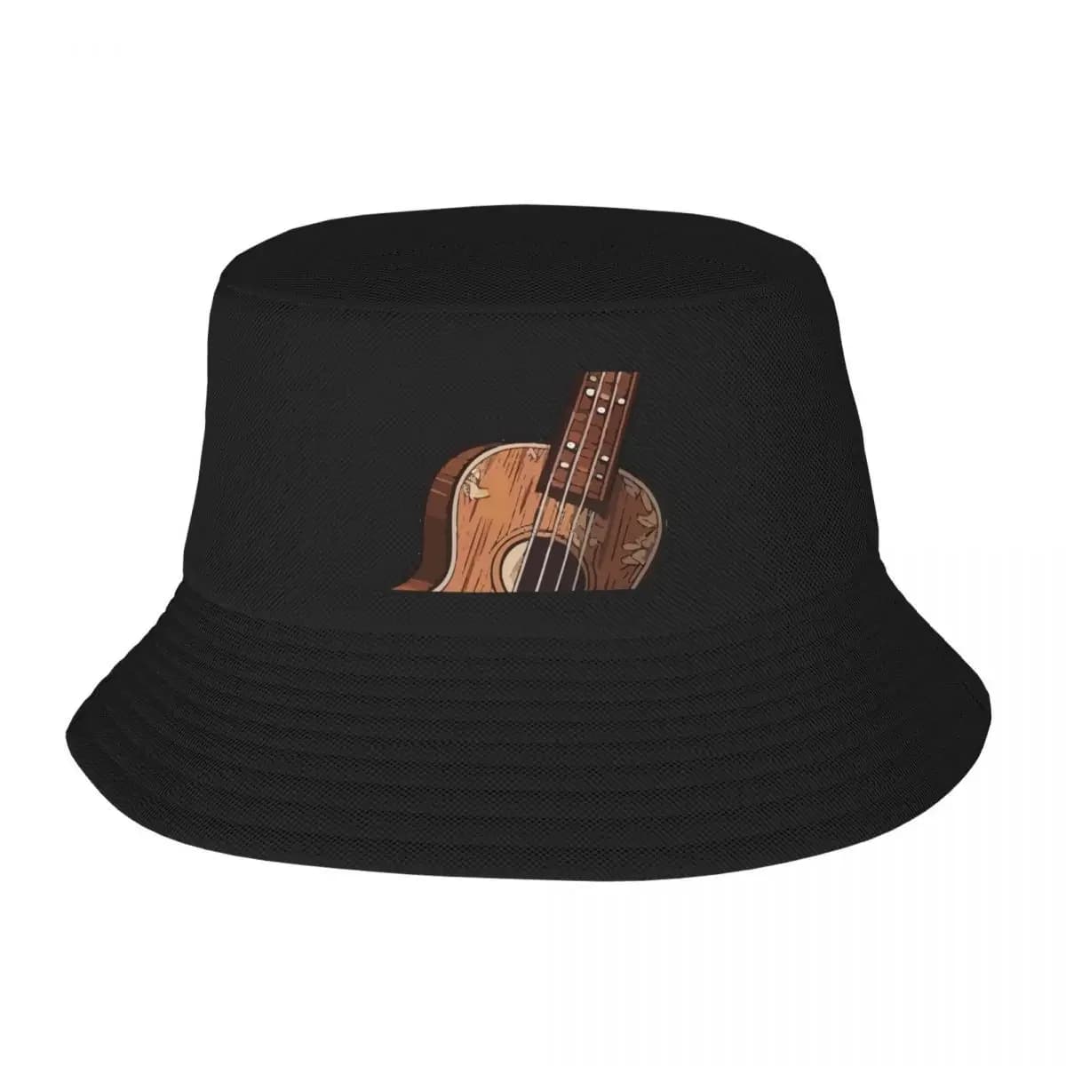 2026 Vintage ukulele - a cute little instrument Bucket Hat New In Hat Christmas Hat Golf Hat Men Women's