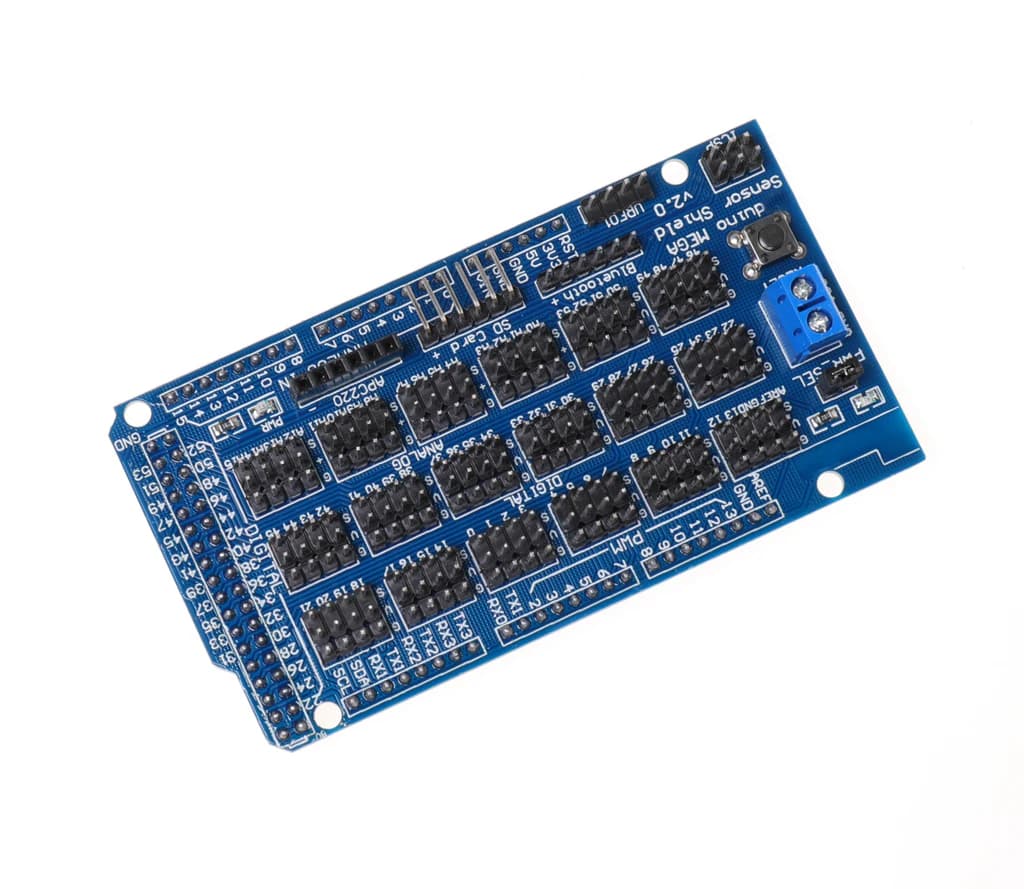 For Arduino MEGA Sensore Shield V1.0 V2.0 Dedicated Expansion Development Card MEGA 2560 Sup IIC Bluetooth SD Robot Parts FAI DA TE